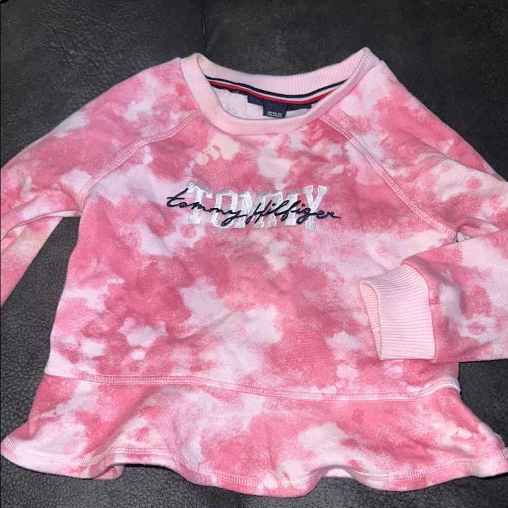 Tommy Hilfiger Kids Pink Tie-Dye Sweatshirt